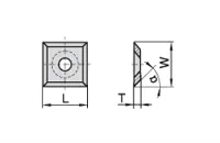 HW Vorschneider 4-schneidig, 30°, 15x15x2.5mm, KCR08