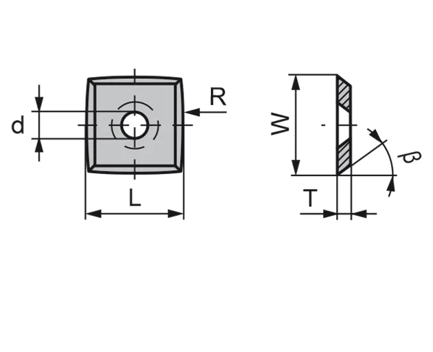 HW Vorschneider 4-schneidig R115, 30°, 15x15x2.5mm, CTOPP10