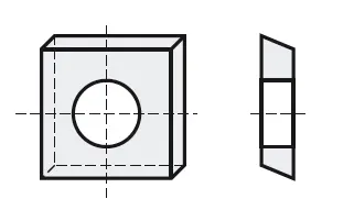 HW Wendeplatte - System OERTLI, 12x8x1.5mm, KMG18