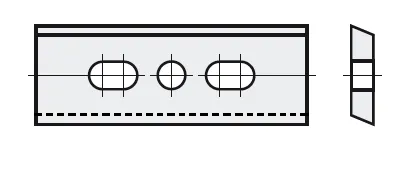 HW Wendeplatte - System OERTLI, 32x8x1.5mm, KMG18