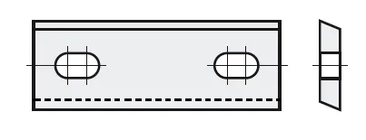 HW Wendeplatte - System OERTLI, 100x8x1.5mm, KMG18