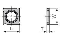 HW Nutmesser 4-schneidig, 18x18x1.95mm, ø10.4mm, KCR08