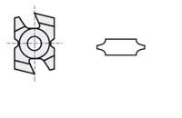 HW Wendekantenmesser MAN - System LEITZ, 15x23x7mm, R1.5, KM22/4