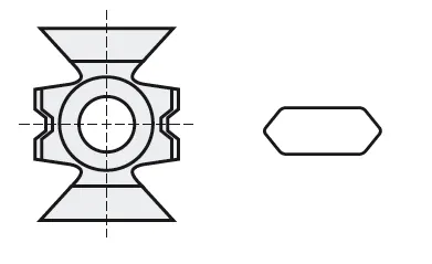 HW Wendekantenmesser MEC - System LEITZ, 15x20x8mm, 45°, KM11/0