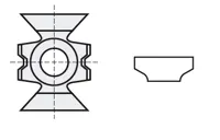 HW Wendekantenmesser MEC - System LEITZ, 15x20x9mm, R3, KM12/1