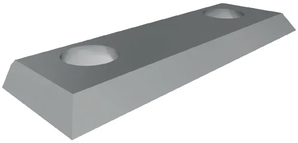 HW Wechselmesser - System AGEFA, 23.0x7.0x1.5mm, KCR08