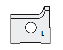 HW Radius-Wechselmesser, 15x14.5x2mm, R3, L