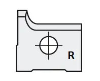 HW Radius-Wechselmesser, 16.1x14x2mm, R2, R