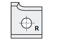 HW Radius-Wechselmesser, 19.6x15.2x2mm, R3, R