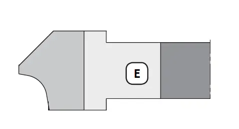 WPL Abrund- und Fasefräser R6-R10, Typ E, D=143mm, SB=24mm, BO=30(-50)mm, Z2
