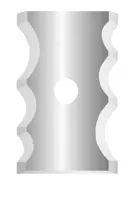 HW Profilmesser, 25x16x2mm, TOPCUT, zu Abrundfräser R2/R3/R5