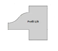 HW Profilmesser zu Konterprofilfräser 1/B