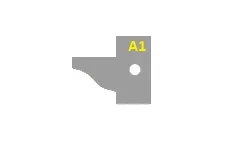 HW Profilmesser zu Konterprofilfräser A1, 25x29.8x2mm