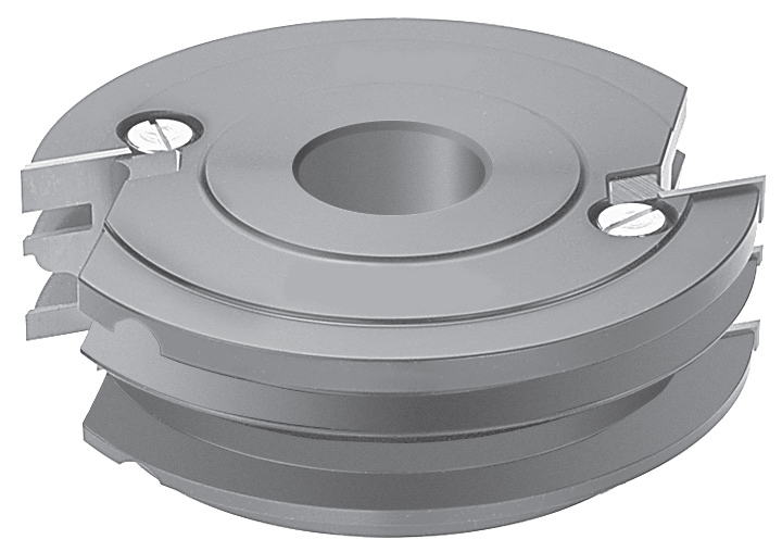 WPL Konterprofilfräser, Stahlkörper, D=120mm, SB=40mm, BO=30(-40)mm, Z2