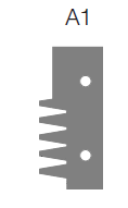HW Profilmesser zu Verleimfräser, 50x22.5x2mm, "Trapez" Profil A1