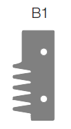 HW Profilmesser zu Verleimfräser, 50x22.5x2mm, "Softline" Profil B1