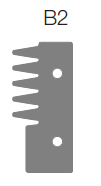 HW Profilmesser zu Verleimfräser, 50x22.5x2mm, "Softline" Profil B2