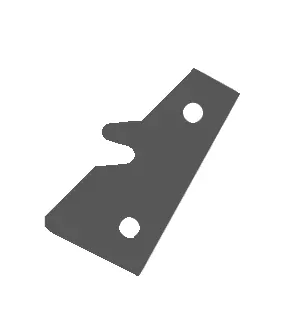 HW Profilmesser 45°, 'Softline', 43x23x2mm, zu Gehrungsverleimfräser