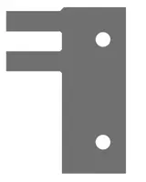 HW Profilmesser für Innentüren, 45x29x2mm