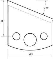 HW Profilmesser, 40mm, Nr. 001