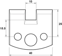 HS Profilmesser, 40mm, Nr. 092