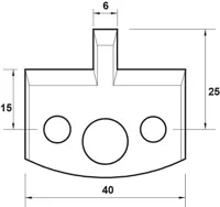 HW Profilmesser, 40mm, Nr. 016