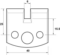HW Profilmesser, 40mm, Nr. 017