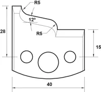 HW Profilmesser, 40mm, Nr. 031