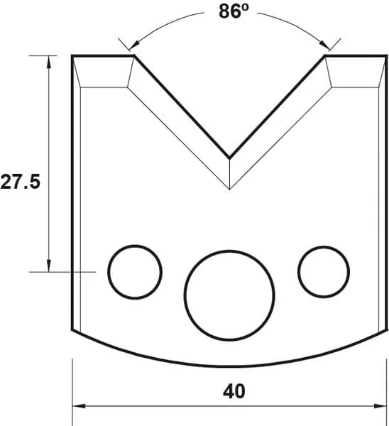 HW Profilmesser, 40mm, Nr. 034