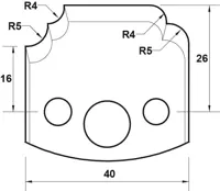 HW Profilmesser, 40mm, Nr. 042