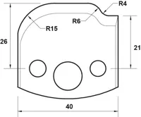 HW Profilmesser, 40mm, Nr. 047