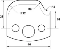 HW Profilmesser, 40mm, Nr. 048