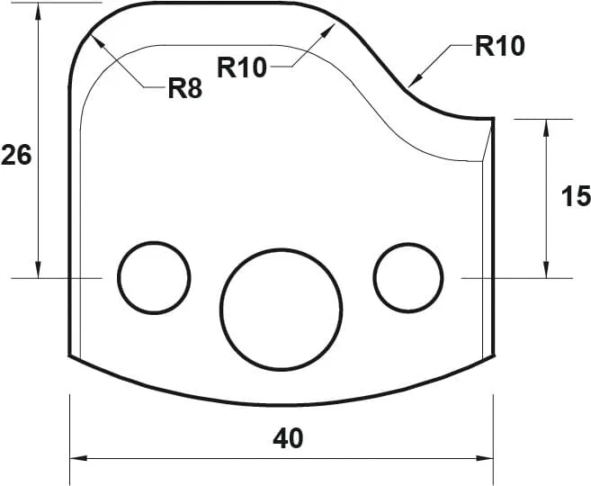 HW Profilmesser, 40mm, Nr. 049