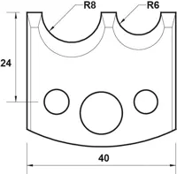 HW Profilmesser, 40mm, Nr. 051