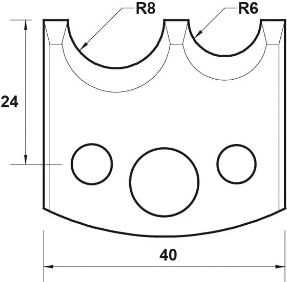 HW Profilmesser, 40mm, Nr. 051