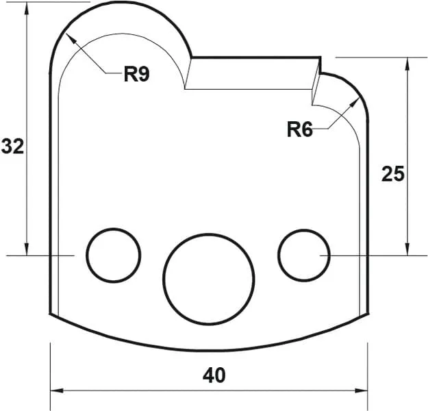 HW Profilmesser, 40mm, Nr. 055