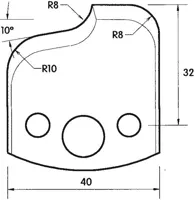 HW Profilmesser, 40mm, Nr. 059