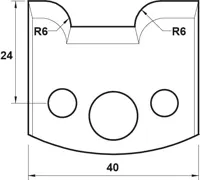 HW Profilmesser, 40mm, Nr. 063