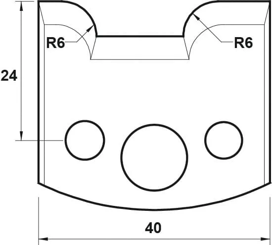 HW Profilmesser, 40mm, Nr. 063
