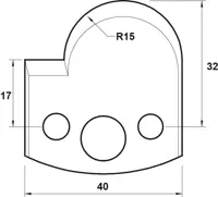 HW Profilmesser, 40mm, Nr. 065