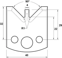 HW Profilmesser, 40mm, Nr. 071