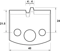 HW Profilmesser, 40mm, Nr. 074