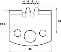 HW Profilmesser, 40mm, Nr. 075