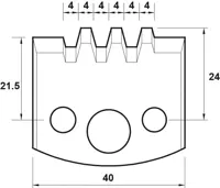 HW Profilmesser, 40mm, Nr. 076