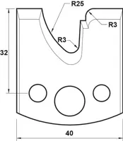 HW Profilmesser, 40mm, Nr. 078
