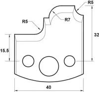 HW Profilmesser, 40mm, Nr. 082