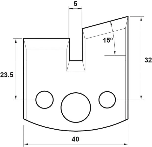 HW Profilmesser, 40mm, Nr. 085