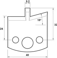 HW Profilmesser, 40mm, Nr. 086