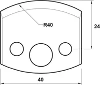 HW Profilmesser, 40mm, Nr. 087