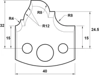 HW Profilmesser, 40mm, Nr. 089